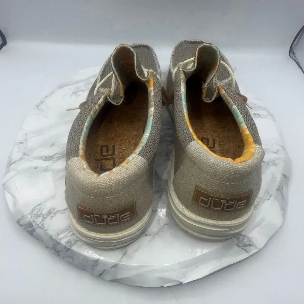 HEY DUDE Desert Brown Wally Eco Sox Shoes-12